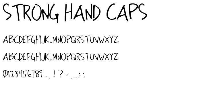 Strong Hand Caps font